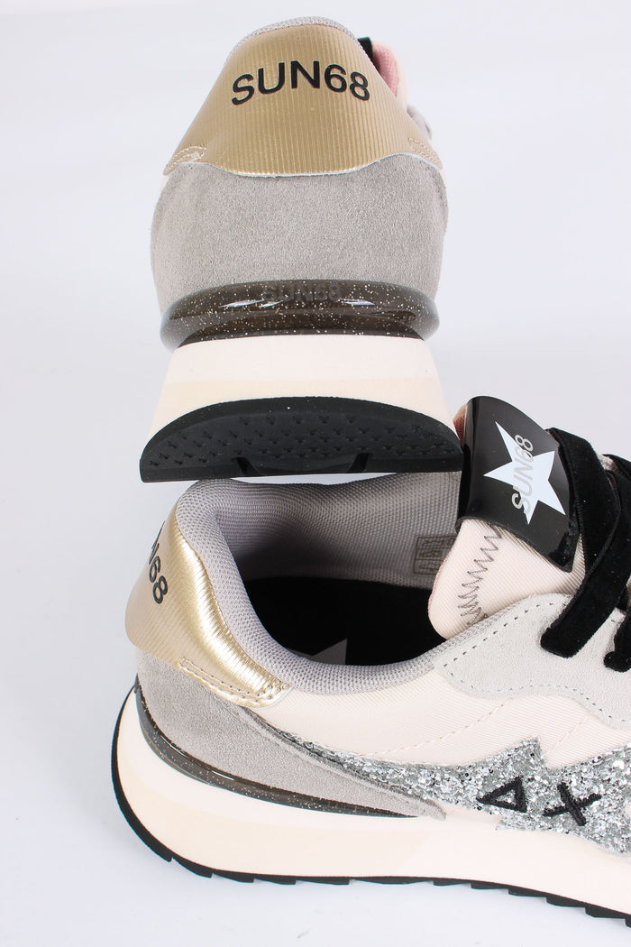 Sneaker Stargirl Glitter Logo Bianco-7