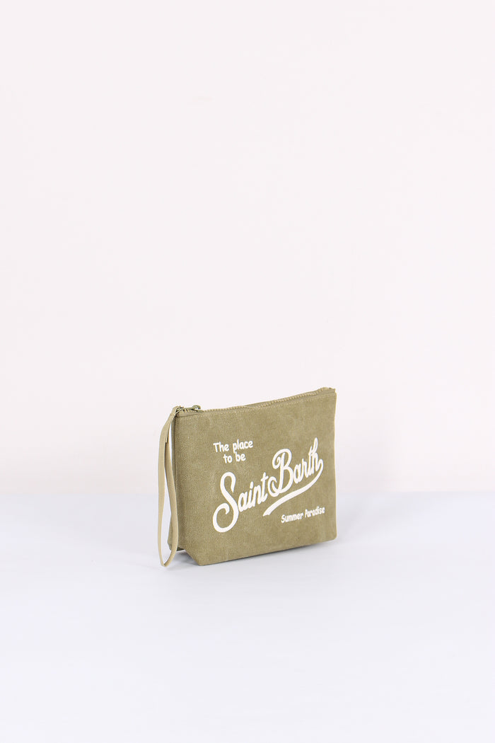 Aline Pochette Canvas Militare-6