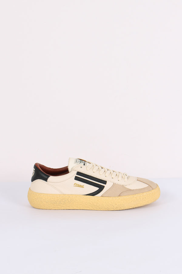 Sneakers Pelle Martellata Osso