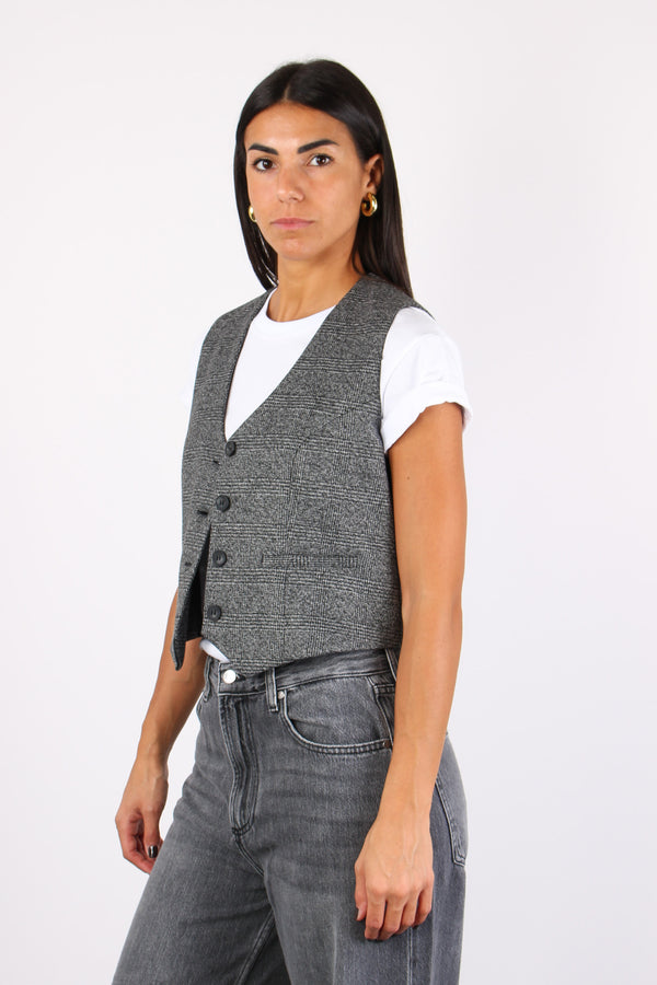 Gilet Taglio Uomo Galles Nero/grigio-2