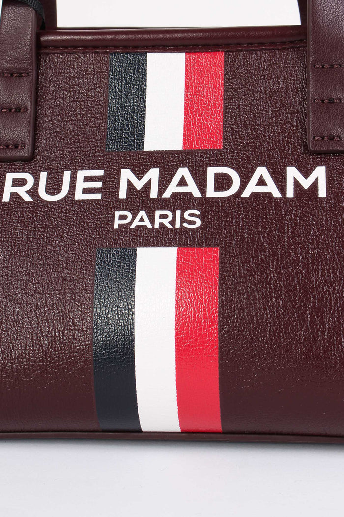 Mini Shopping Banda Monogram Burgundy-5