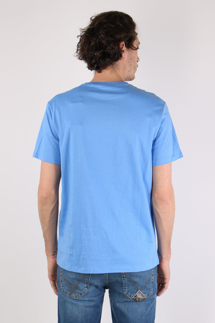 T-shirt Underwear Maxi Scritta Harbor Isalnd Blue-5