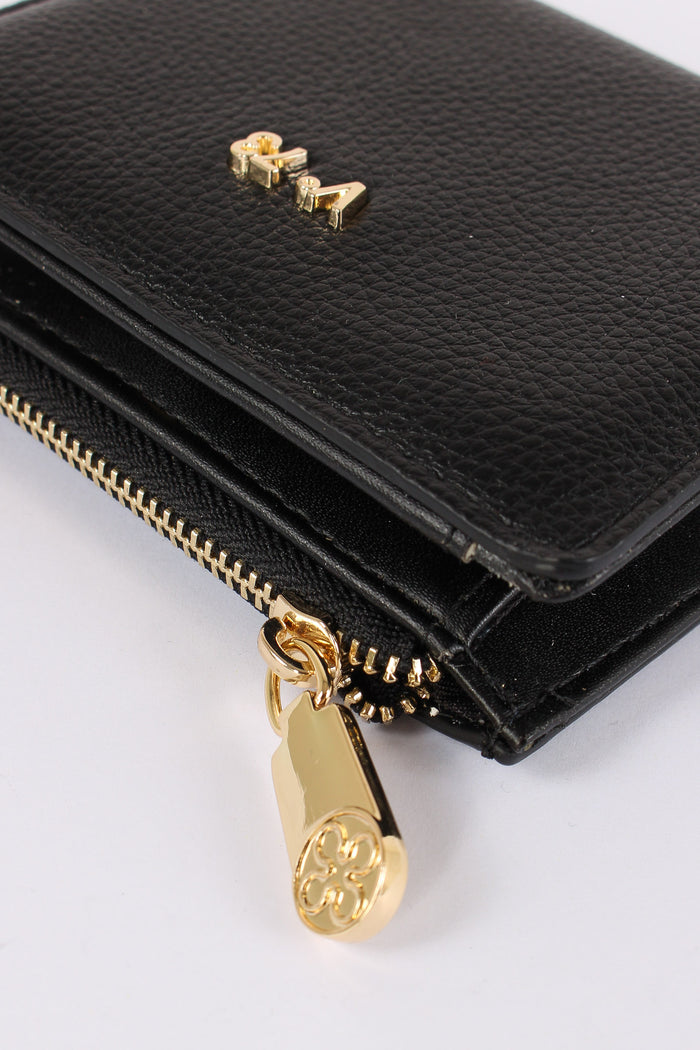 Keira Portafoglio Small Zip Around Nero-6