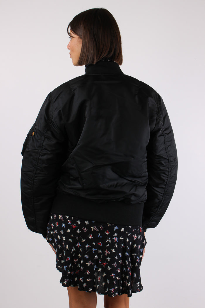 Heritage Bomber Jacket Nylon Black-5