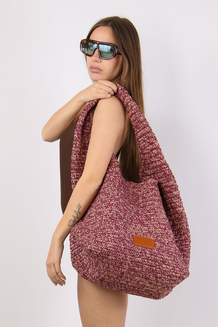 Maxi Hobo Rafia Viola-2