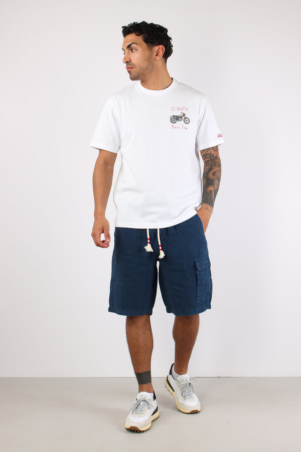 T-shirt Scritta Ricami Ducati-2