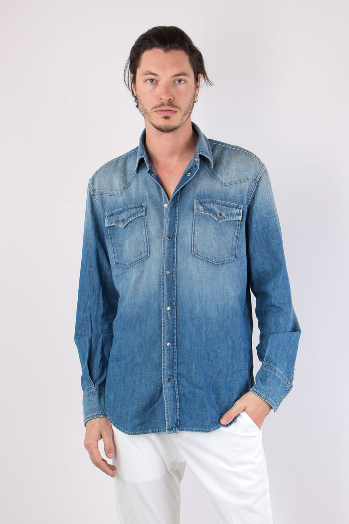 Camicia Denim Denim Medio