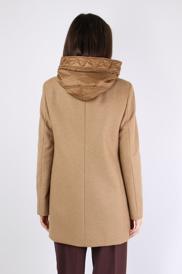Cappotto Toggle Panno Cammello-4