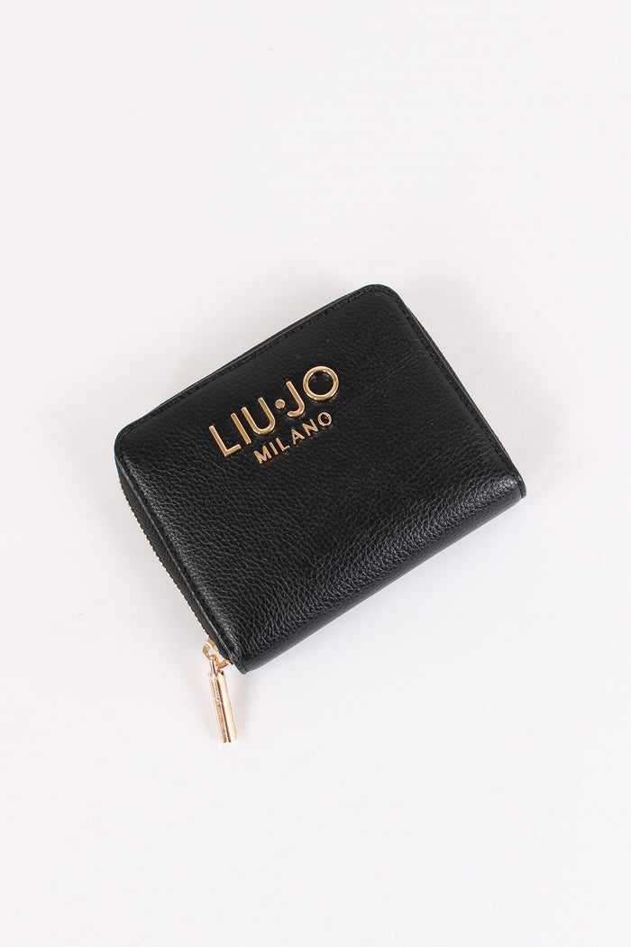 Portafoglio Piccolo Zip Around Nero-4