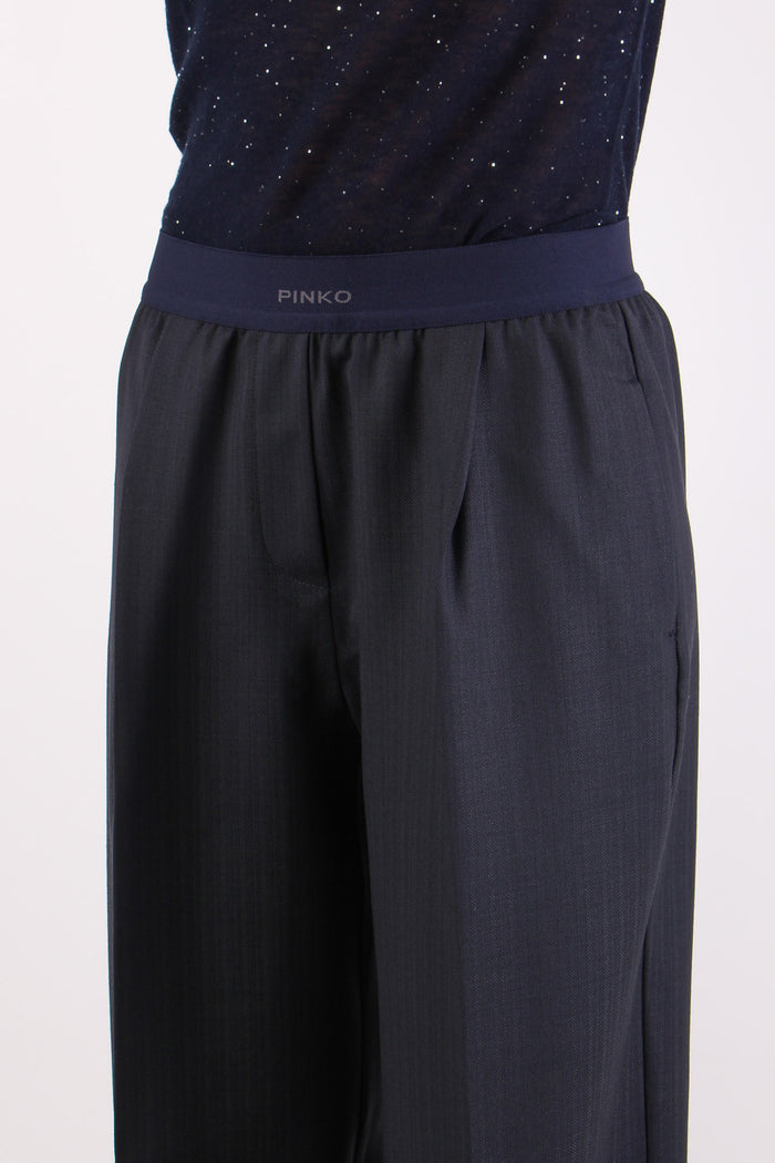 Phaius Pantalone Fluido Elasti Blu Marino-6