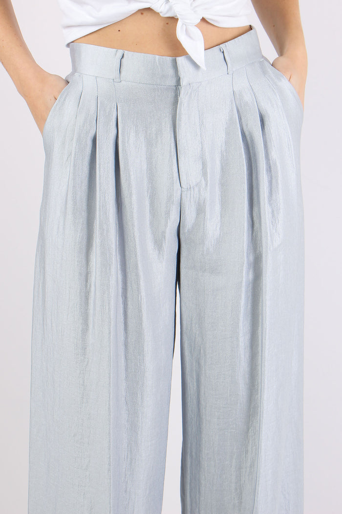 Pantalone Multi Pences Cangiante Celeste-8