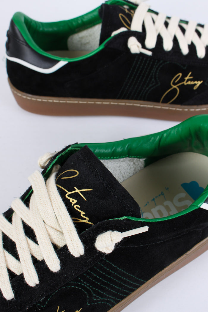 Sneakers Bicolor Camoscio Black/green-4