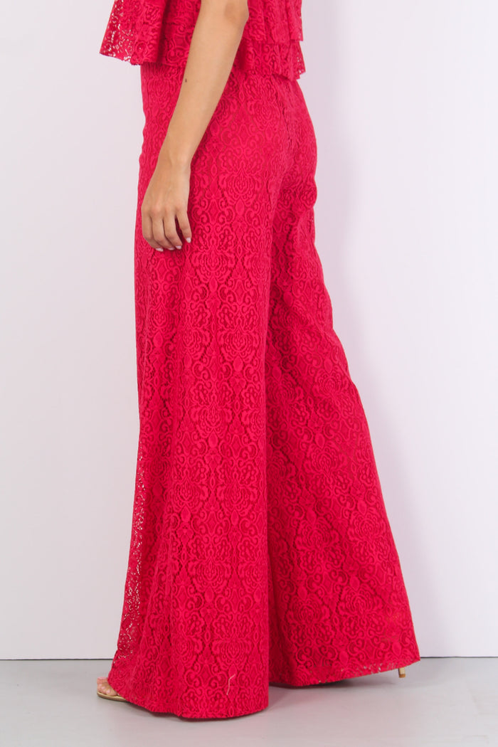 Pantalone Palazzo Pizzo Magenta-3