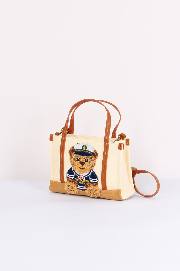 Shopping Mini Canvas Orso Bicolor Cookie-2