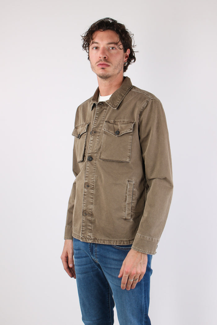 Giubbotto Cotone Bottoni Desert Sage-6