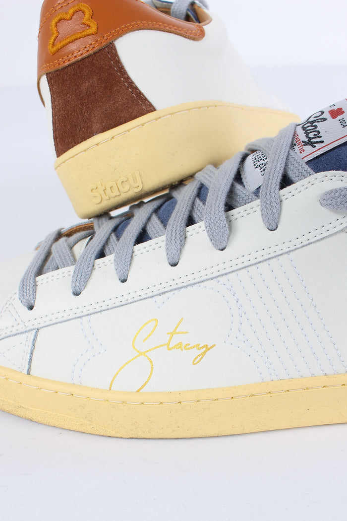 Sneakers Pelle Milk/sky-8