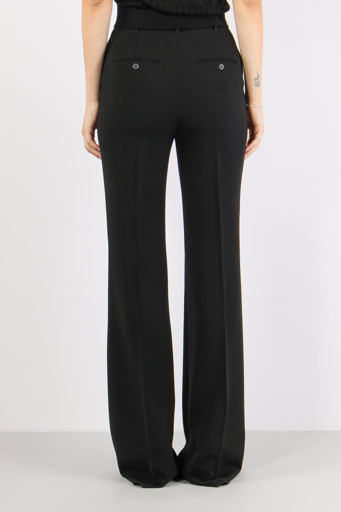 Alabama Pantalone Zampa Cady Nero-4