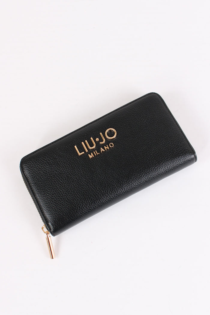 Portafoglio Zip Around Nero-5