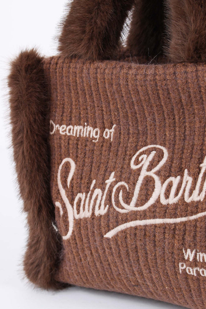 Shopping Piccola Pelliccia Marrone-5