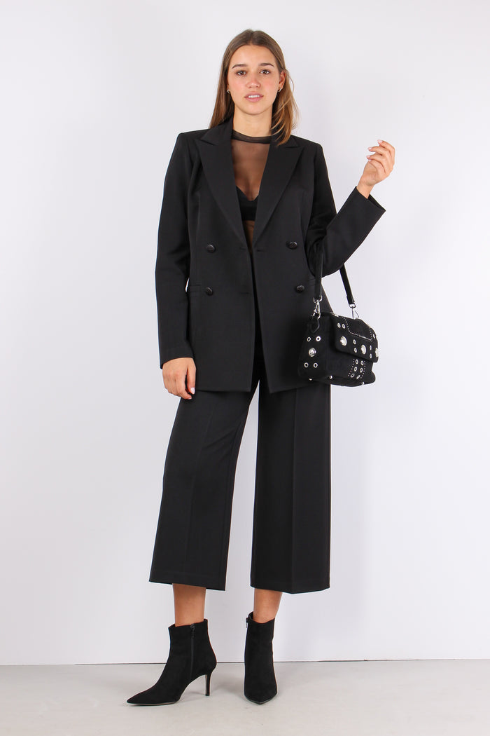 Pantalone Bengalina Spacchetti Nero-5