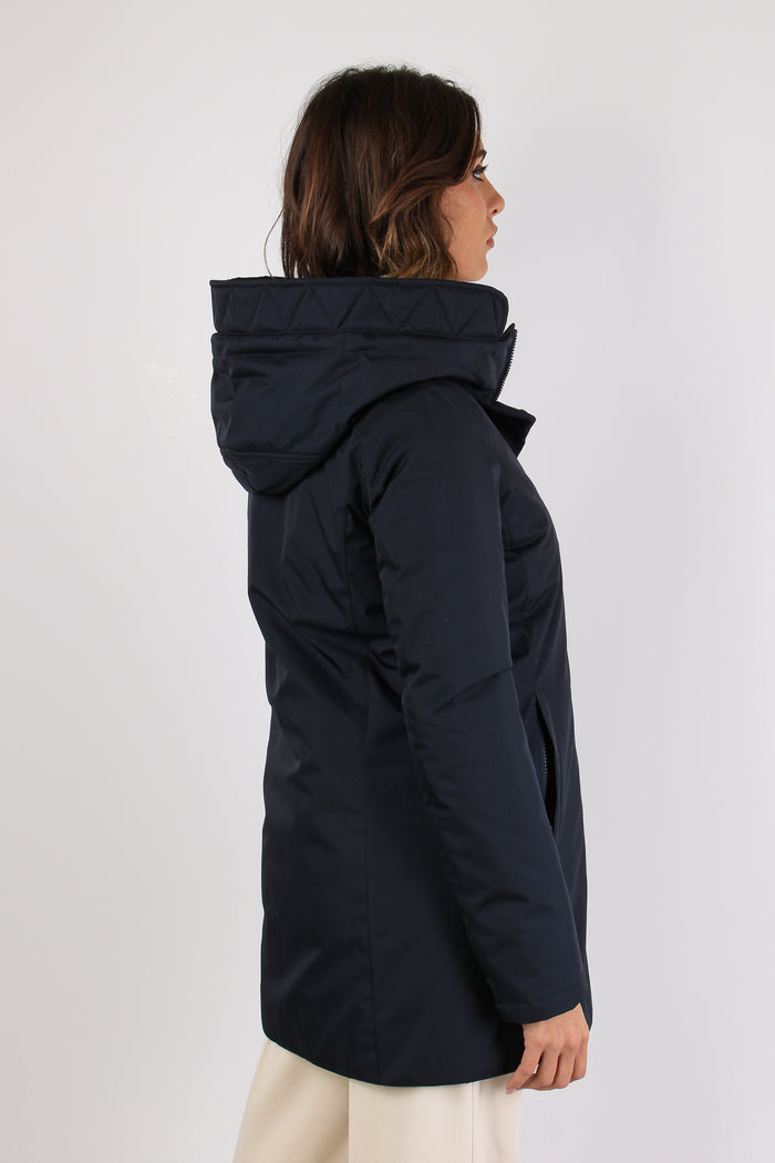 Cappotto Toggle Nylon Blu-5