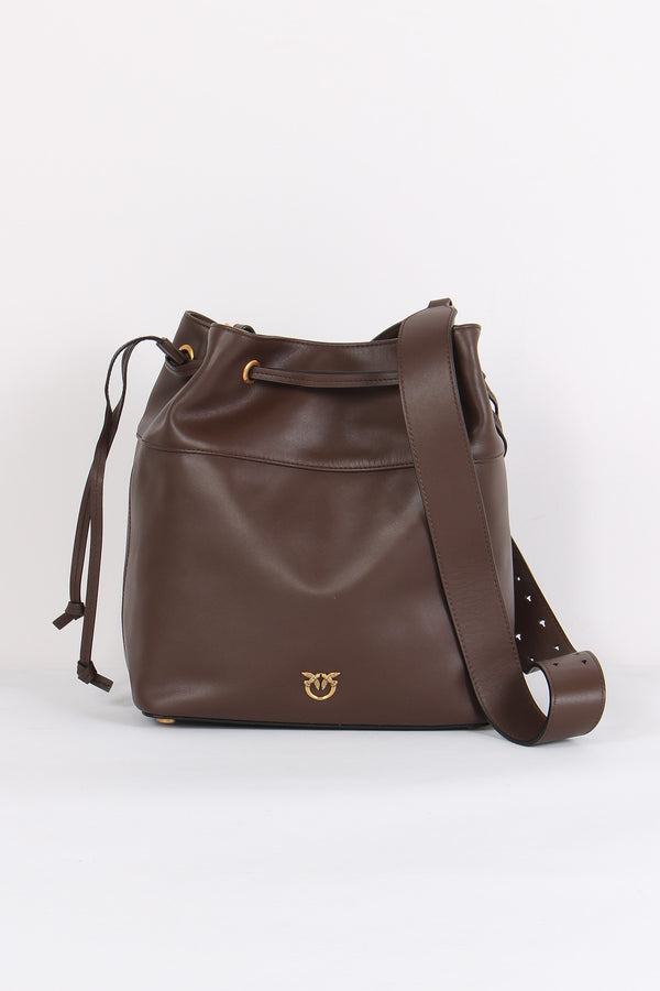 Secchiello Pelle Liscia Marrone/castagna