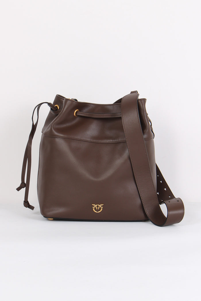 Secchiello Pelle Liscia Marrone/castagna