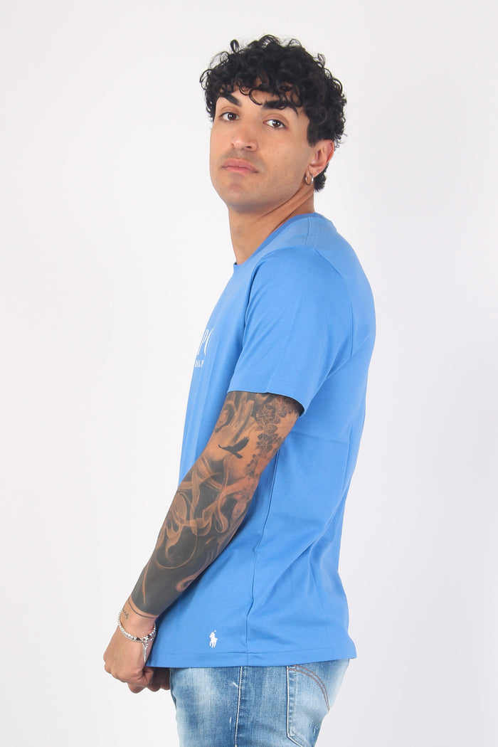 T-shirt Underwear Scritta England Blue-5