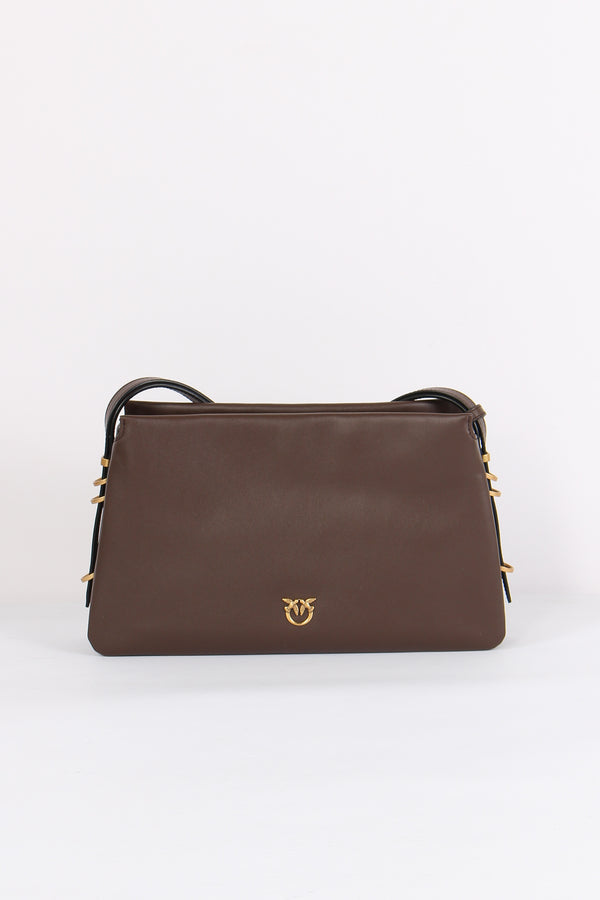 Tracolla Triplet 3 Scomparti Marrone/castagna