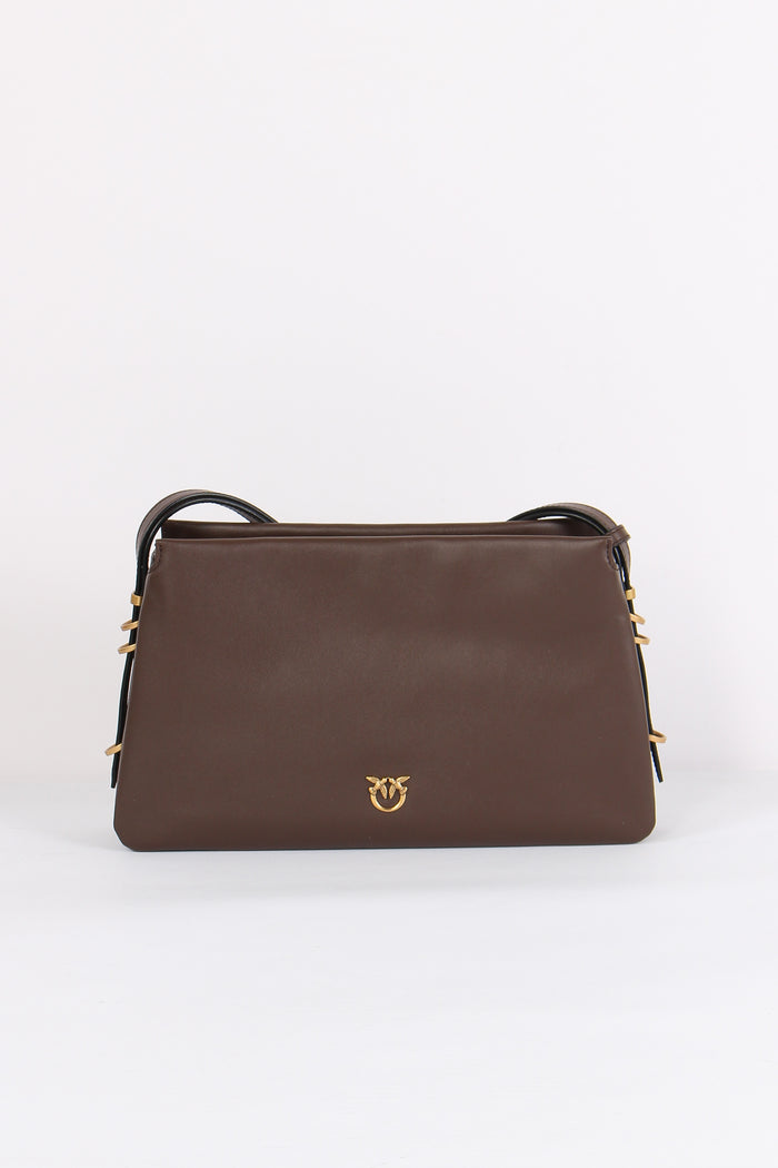 Tracolla Triplet 3 Scomparti Marrone/castagna