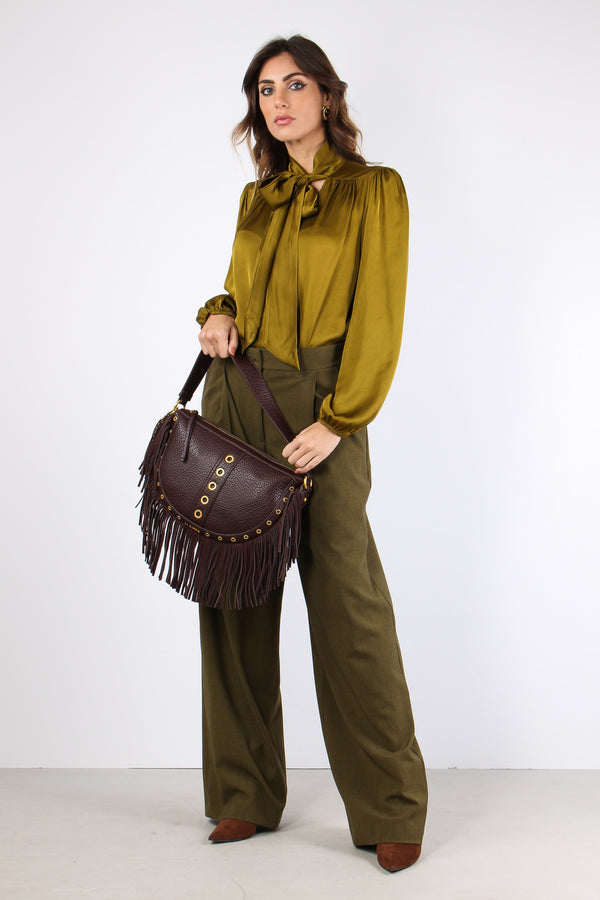 Camicia Fiocco Viscosa Olio