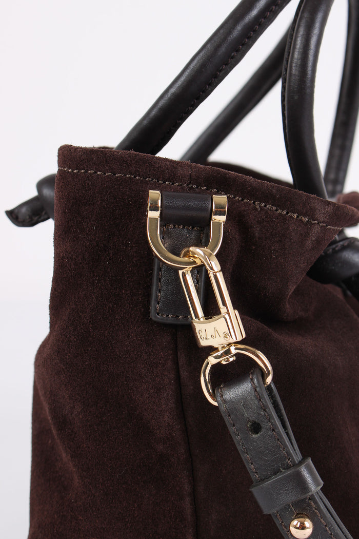 Eli Pop Mini Shopping Camoscio Moro-7
