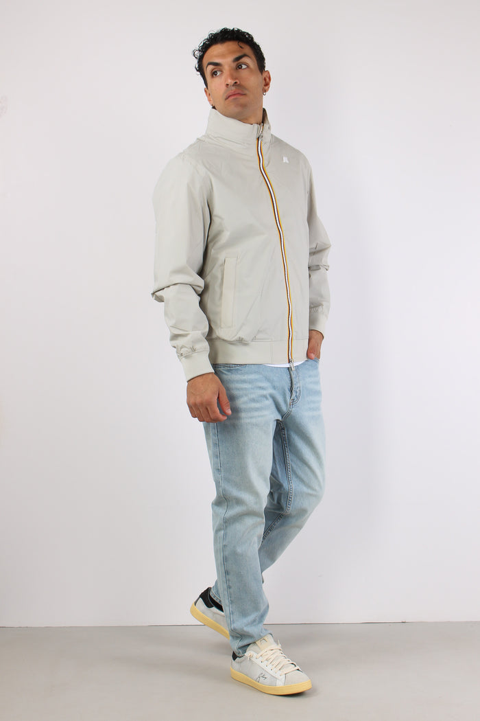 Giubbotto Collo In Piedi Beige Lt-4