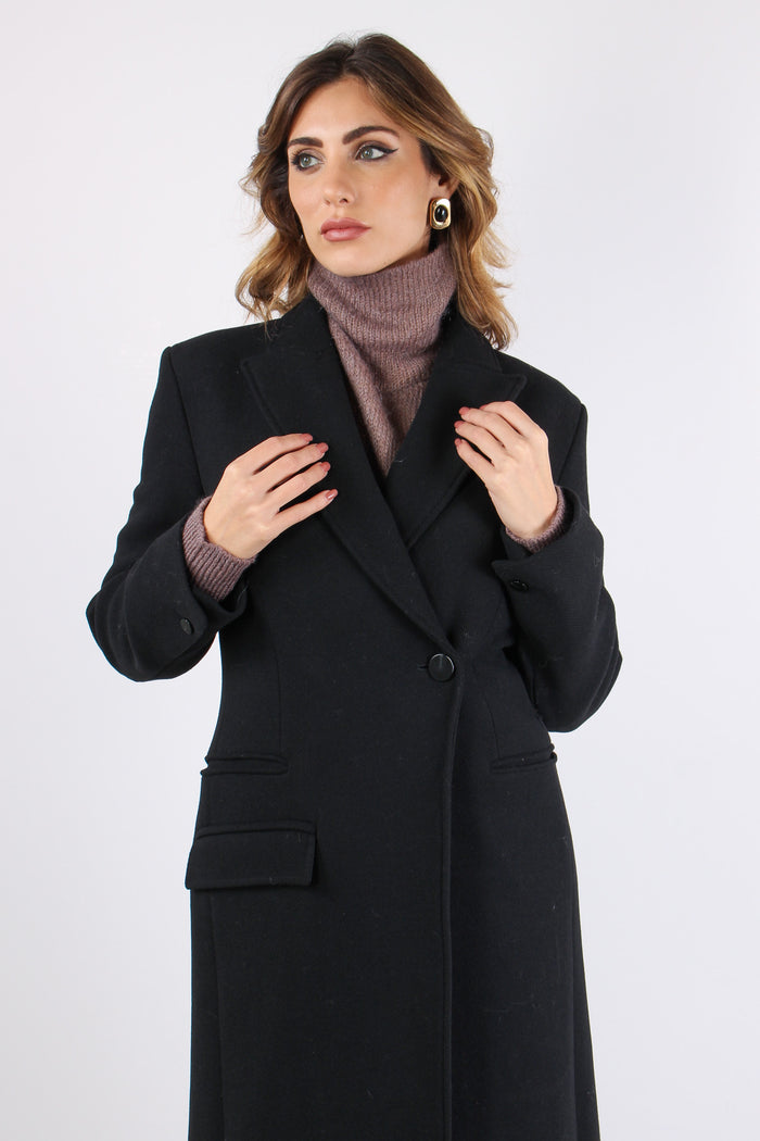 Cappotto Lungo Doppiopetto Black-6