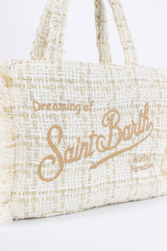 Shopping Logo Tweed White-2