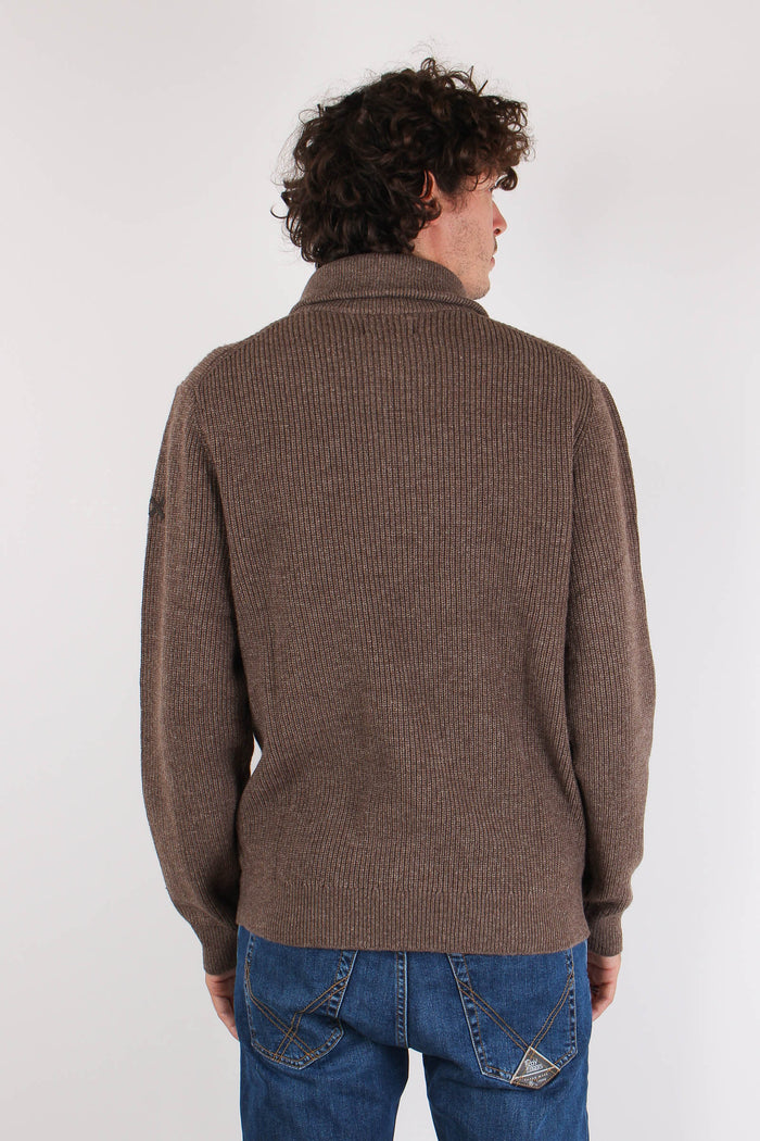 Mezza Zip Costa Inglese Tortora-4