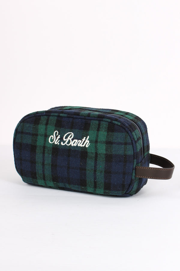 Beauty Bag Logo Tartan-2