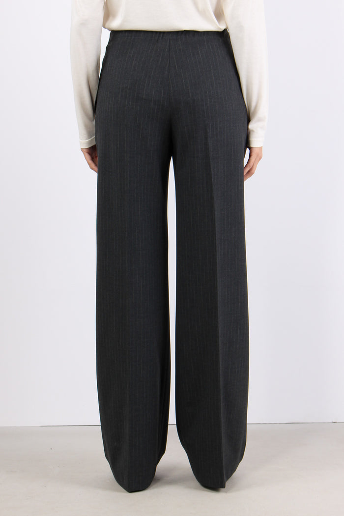 Pantalone Chino Gessato Grigio Scuro-4