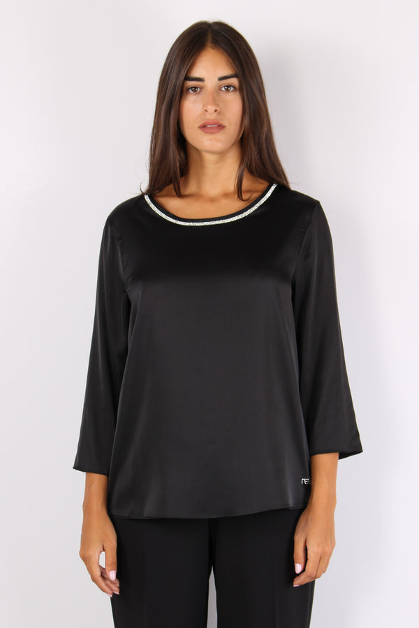 Fui Casacca Fluida Strass Black-2