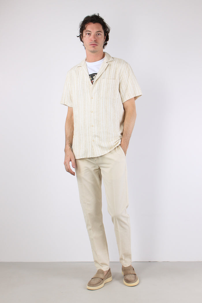Camicia Mc Misto Lino Ecru-4