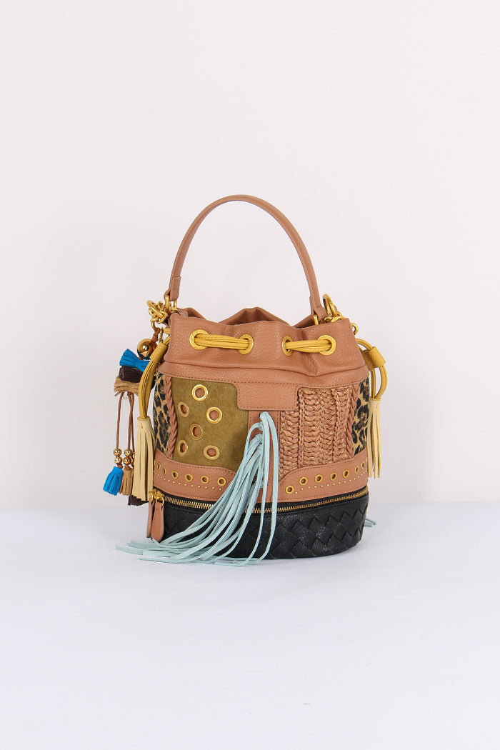 Secchiello Multi Materiale Cuoio-4