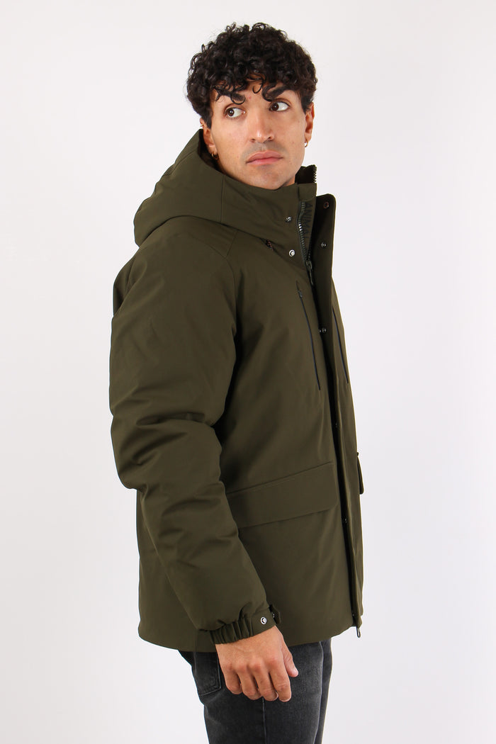 Hiram Giubbotto Tasche Cappucc Land Green-9