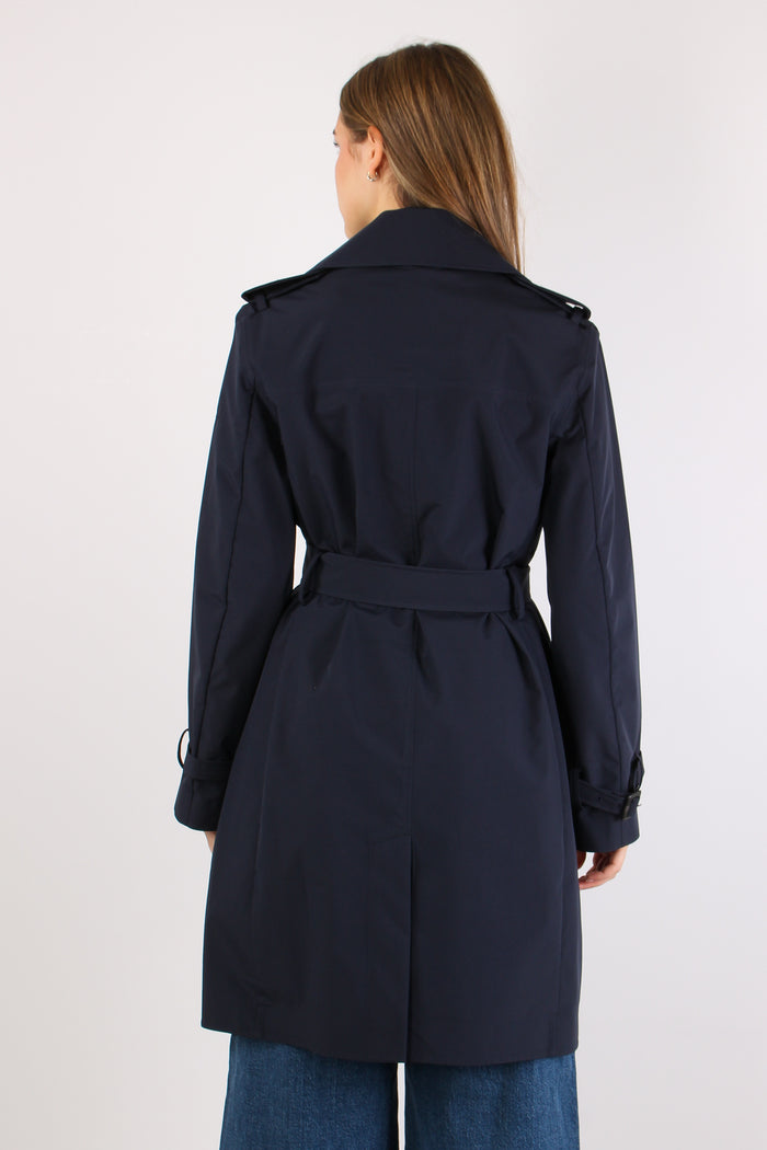 Talya Trench Medio Blue Black-5