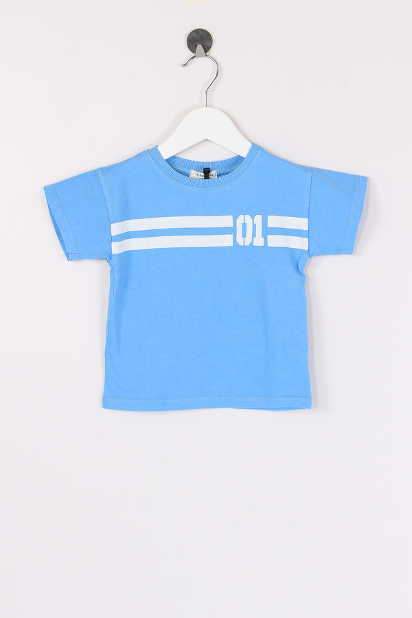T-shirt M/m Crop Ultramarine