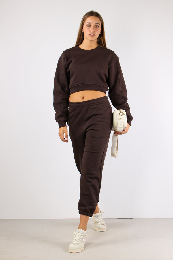 Pantalone Felpa Basico Moro