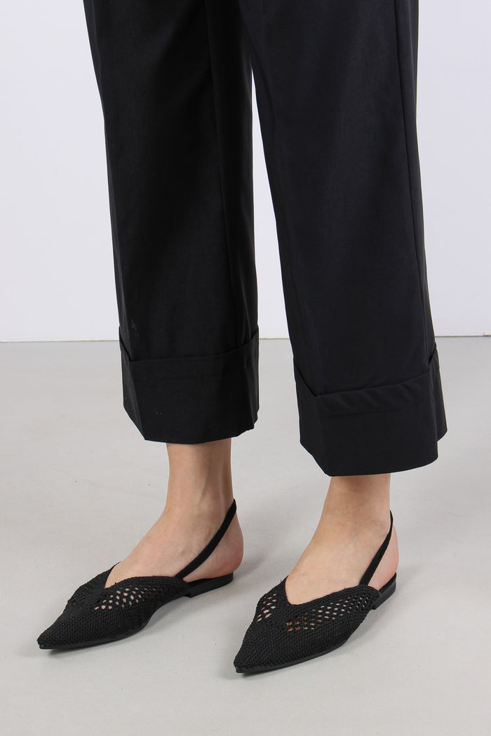 Pantalone Cropped Bengalina Nero-7