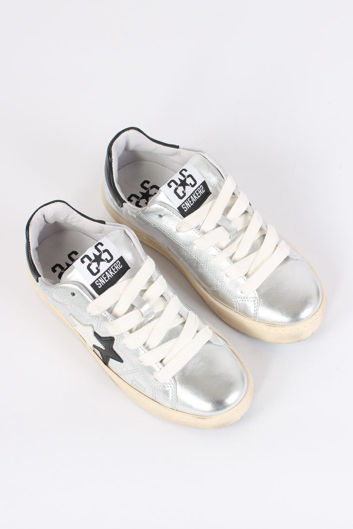 Sneakers Walk Star Argento/nero-6