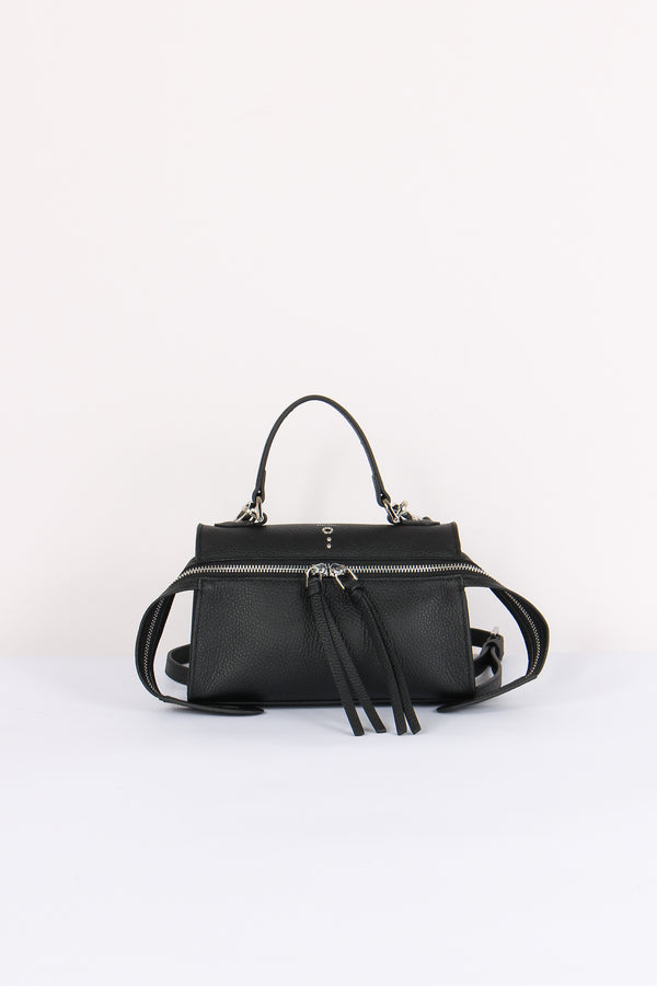 Metis Mini Bag  Bottalata Zip Frontale Black