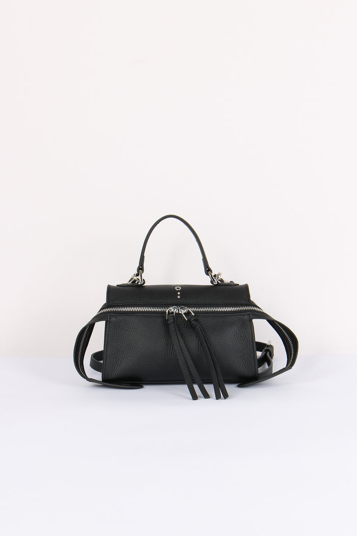 Metis Mini Bag  Bottalata Zip Frontale Black
