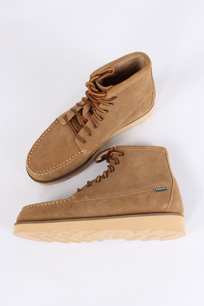 Stivaletto Camoscio Allacciato Beige Camel-5